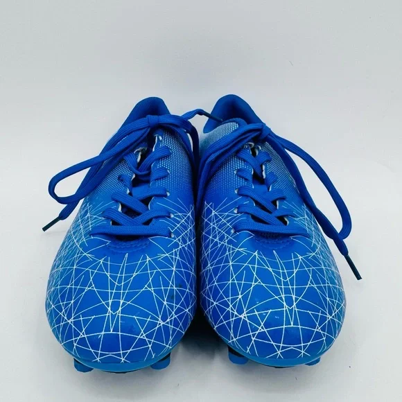 Women's' Blue Soccer Cleats with Geometric Design Size 39 - Picture 2 of 6